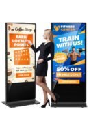 Totem vidéo publicitaire LCD Full HD 43'' - IP20