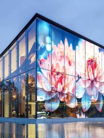 Panneau mural vidéo Led publicitaire Transparent